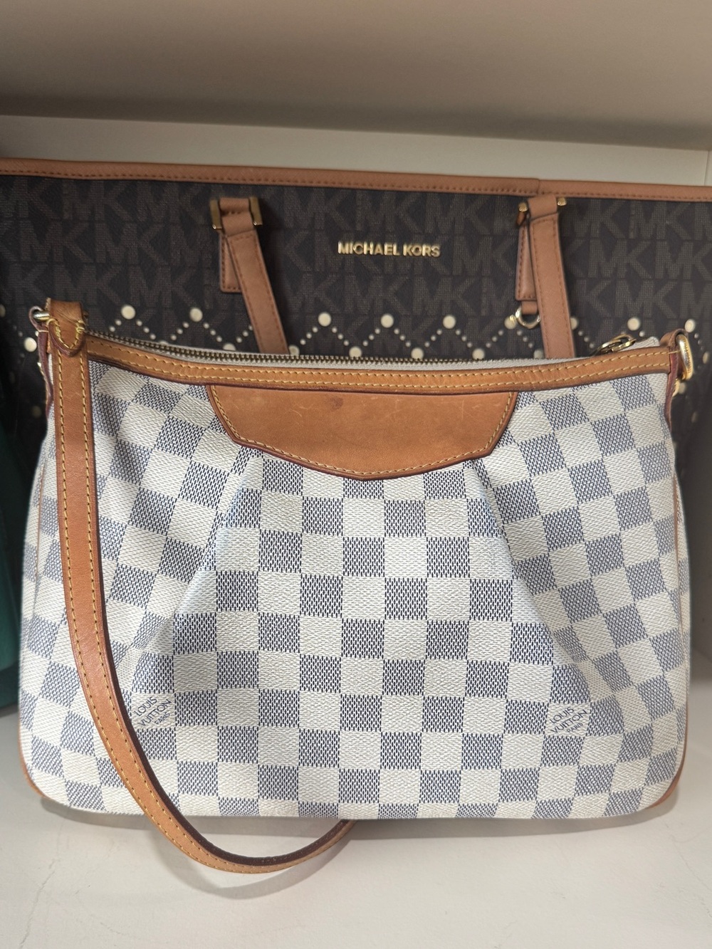 Louis Vuitton Damier Azur Siracusa PM shoulder